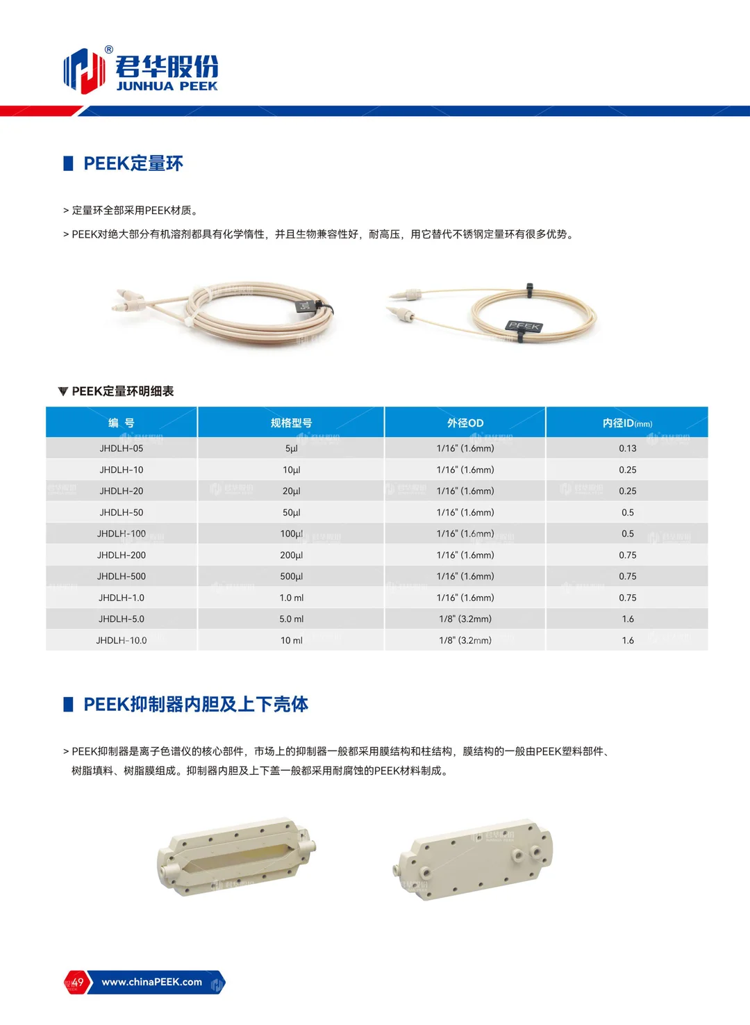 PEEK在分析生化行业的应用