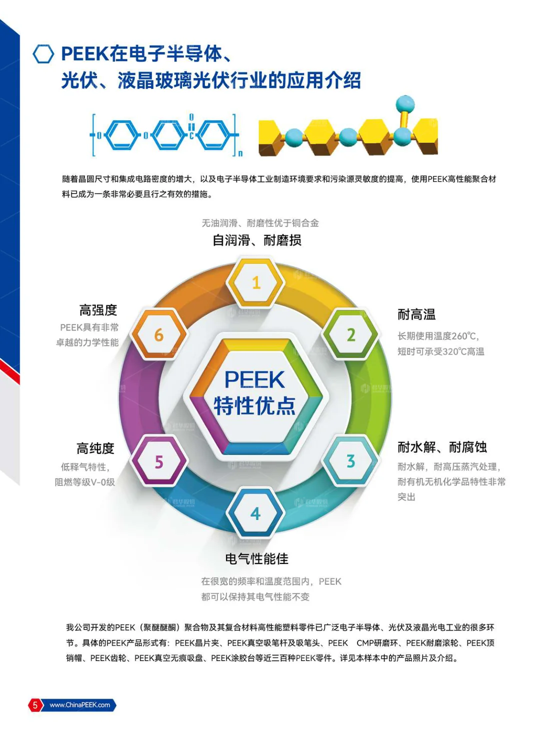 PEEK应用于电子半导体、光伏、液晶光电行业
