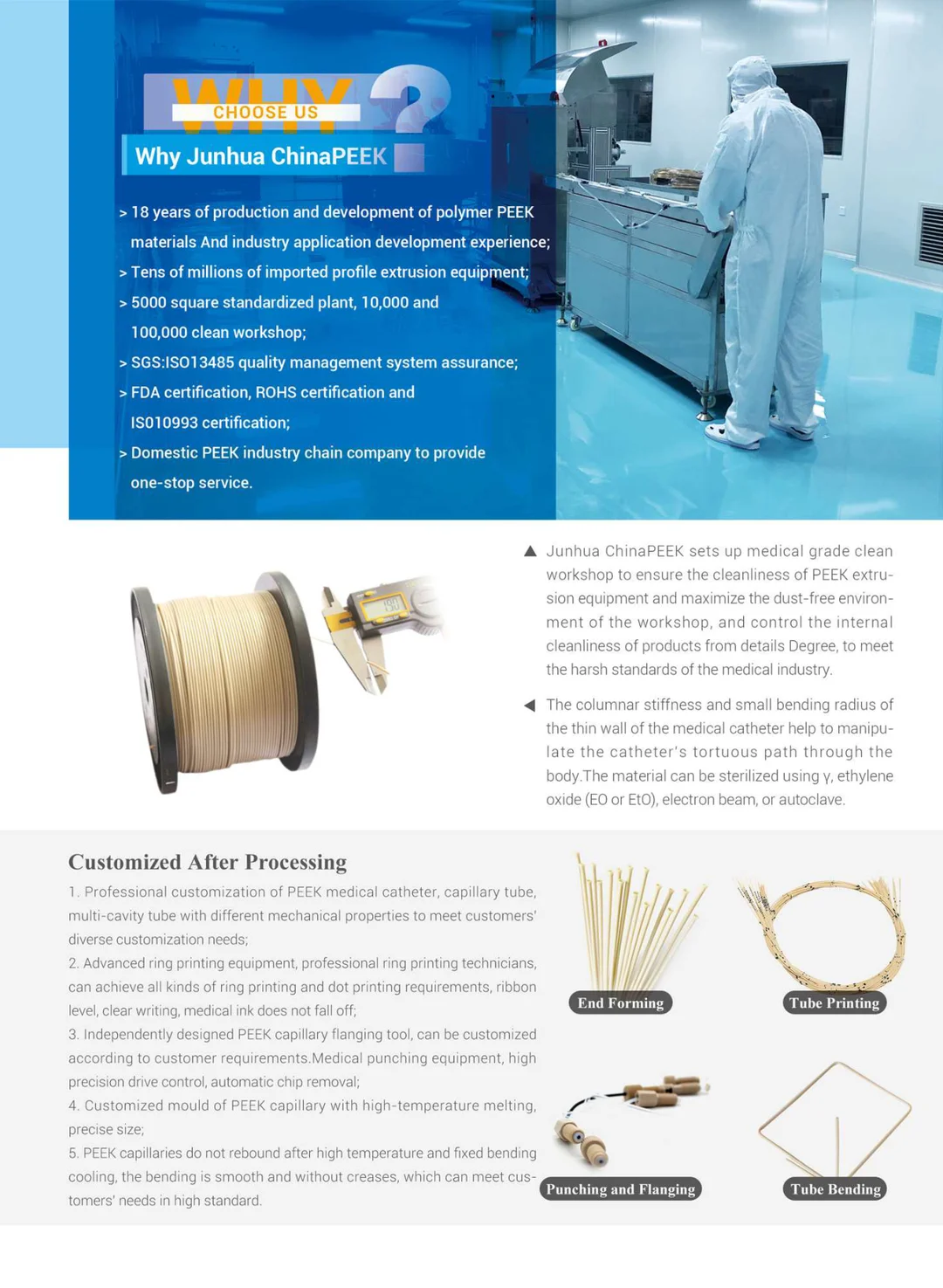 PEEK Medical Catheters