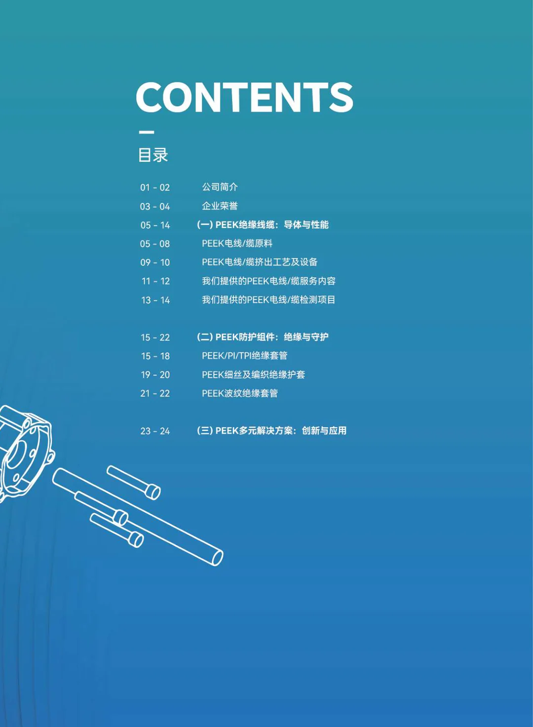 PEEK高性能线缆与绝缘系统